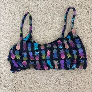 San Lorenzo Colorful Pineapple Bikini Top